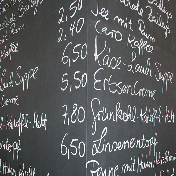 Wallraf cafe restaurant Köln Tageskarte